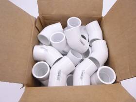417-010 Lasco 417-010/bc 50 Pack 45 Degree Elbow 1 Inch Slip X Pvc Sch40 #417-010/bc