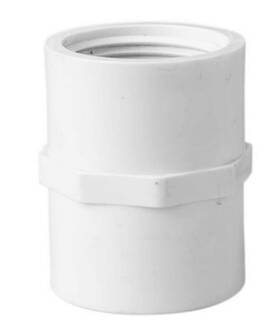 Sch40 Lasco Fittings 025528773564 430-020 2 Inch Coupling Fpt X White