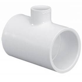 Lasco Fittings 401-247 2 Inch X 0.5 Pvc Schedule 40 Reducing Tee