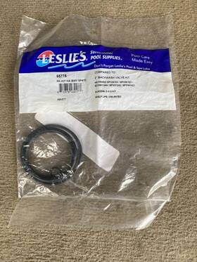 65775 Leslies Swimming Pool Supplies 2 Inch Backwash Valve Kit - 1 Ring Missing