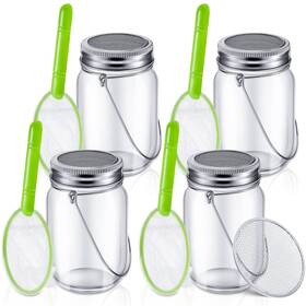 Ob-220628-d Lewtemi 4 Sets Firefly Catcher Kit For Outdoor Include Regular Mouth Observ