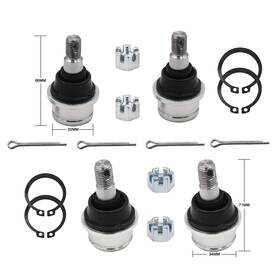 Lsot00541 Lostar 4 X Ball Joint Kit For 2000-2006 H-onda Rancher 350 2004-2007