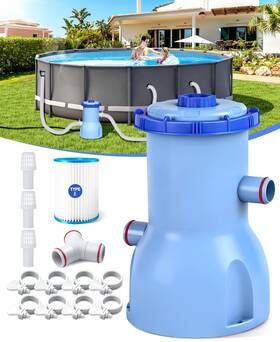 Luxblue 53012e01 2026 Improved 530 Gph Small Pool Filter Pump Etl 530gph Dark Blue