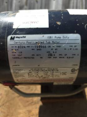 7-159966-25 Magnetek 8-177064-03 Century Pool And Spa Motor 1081 Pump Duty