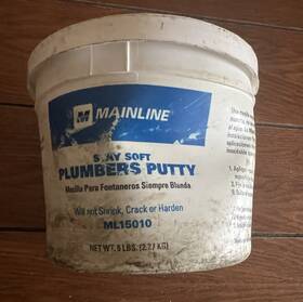 Ml15010 Mainline Stay Soft Plumbers Putty Brown Used For Pool Leak Detection Ships Fast
