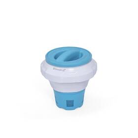 Mainstays 821808056712 Swimming Pool Blue And White Collapsible Floating Tablet Dispenser Ftnewft