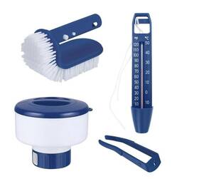 Ms12-702-001-11 Mainstays Blue And White 4-piece Swimming Pool Water Care Starter Kit - Nib