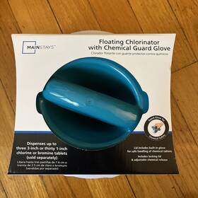 Ms13-702-001-10 Mainstays Floating Chlorinator With Chemical Guard Glove