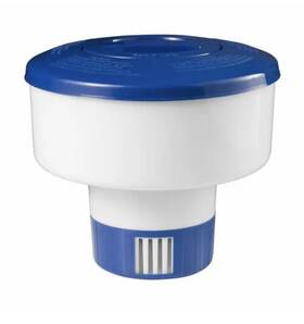 Ms20-301-032-01 Mainstays 7 Inch Swimming Pool Blue And White Collapsible Floating Tablet Dispenser