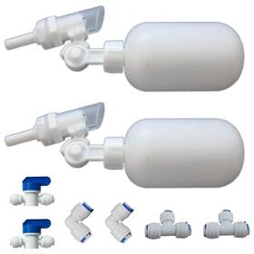 Float2 Mattox 1/4 Float Shut Off Valve Angle Adjustable Quick Connect Ro Tube