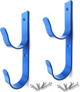 Mza-swhpph-001 Meng Zhi Ao 2 Pcs Set Wide Pool Pole Hangers Heavy Duty Blue Aluminium Holder Hooks
