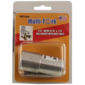 Mt-100 Multi-tork 892011001004 Tool Socket Double-hex 9/16 And 7/8 With 1.48well
