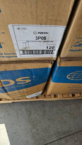 3p05 National Diversified Nds 3 Inch Pvc Coupler Drain -