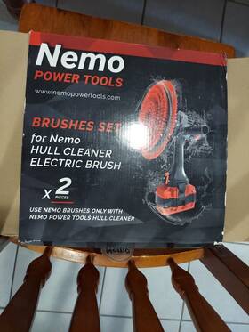 Sn14019 Nemo Power Tools Brushes Hull Cleaner Red Soft Bristle 2 Pack