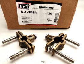 G-1-sdbr-sb Nsi Industries Inc 20 Pcs Direct Burial Bronze Ground Clamp Ind For 0.5 - 1 Inch Pipe