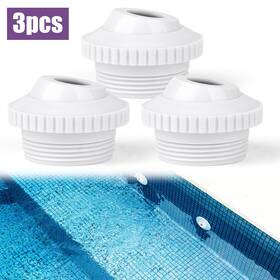 Nsioutlet 616361653528 3pcs Pool Return Jet Nozzle With 3/4 Inch Opening Rotating Eyeball 1-1/2 Mpt Thread