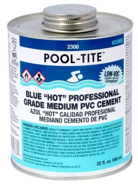 2336s Oatey Supply Chain Services United Elchem 2300 Pool-tite Pvc Medium Hot Cement Blue 32 Oz