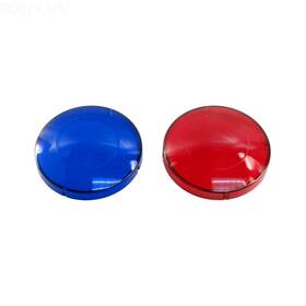 Lit16200010 Oryan 0000bb00y00 Hot Tub Basics Calspa Light Lens Covers Blue/red 3-1/2 Inch Od