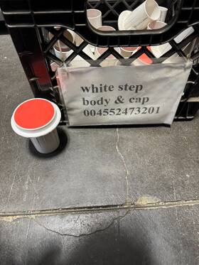 4552473201 Paramount Pool Infloor Step Body With Cap - White #4552473201