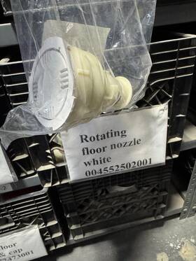 4552502001 Paramount Pool Infloor Floor Nozzle - White Rotating #4552502001