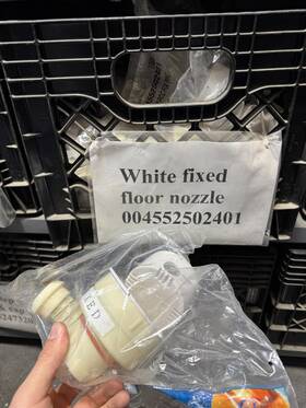 4552502401 Paramount Pool Infloor Floor Nozzle - White Fixed #4552502401