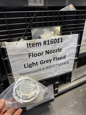 4552502408 Paramount Pool Infloor Floor Nozzle - Light Grey Fixed #4552502408