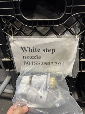 4552503201 Paramount Pool Infloor Step Nozzle - White #4552503201