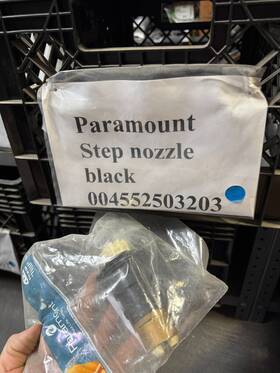 4552503203 Paramount Pool Infloor Step Nozzle - Black #4552503203