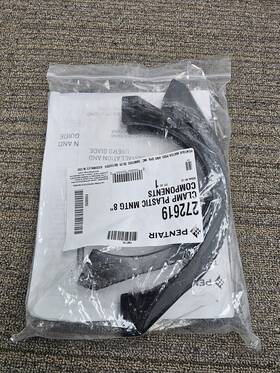 272619 Pentair Clamp Plastic Mntg 8 Inch Component Black For Water Pool Spa