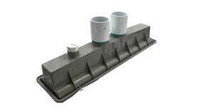 280083 Pentair Avsc Light Gray Phx Pebble Top Dual Inlet Channel Drain