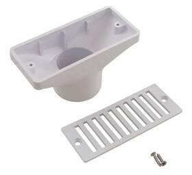 542039 Pentair 2 1/2ftft X 6ftft White Gutter Drain With Grate