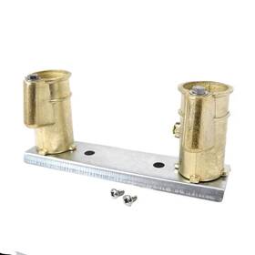 Perma-cast 445041194173 4 Inch Anchor Socket Channel Cups 8 Center Distance In Bronze