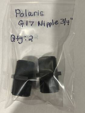 Polaris 738919002128 Nipple 3/4 Inch Nptm X G12 Only