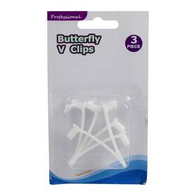 Pool Central 191296000543 2 Inch Quick Snap Replacement Butterfly Clips For Pole - Set Of 3