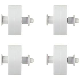 32234703 Pool Central Pack Of 4 Plastic Replacement Wheels For Swimming Vacuums