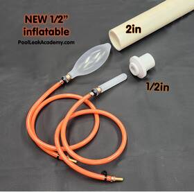 Pool Leak Academy 790946034091 Small Inflatable Plug With 2ft Extension Hose -set Of 6