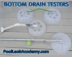 Pool Leak Academy 790946034145 Swimming Bottom Drain Tester -pro Edition