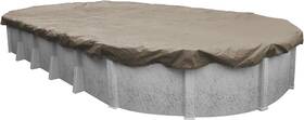 571824-4a Pool Mate 18 X 24ft Extra-strength Sandstone Winter Oval Cover