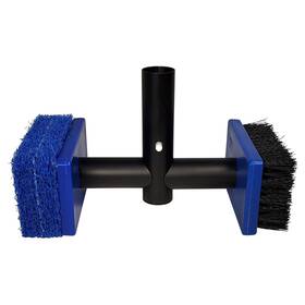 Pool Patch 851008005647 Tile Brush Scrubber 2-in-1 Scrub And Scour Waterline Blue/black