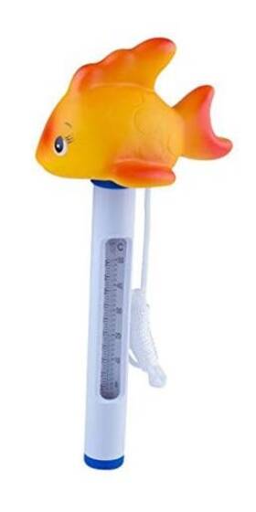 Pst-339 Pool Supply Town Spa Hot Tub Floating Animal Thermometer With F/c Display-goldfish