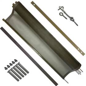 5-poles Poolfence Diy 313102742786 5 Ft. H X 12 W Pool Fence Section In Brown With Featuring A Stee
