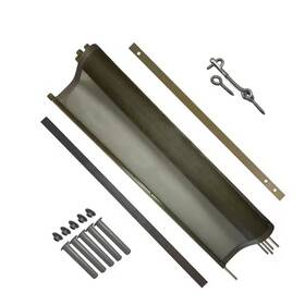 5-poles Poolfence Diy 445004534503 4 Ft. H X 12 W Pool Fence Section In Brown With Featuring A Stee