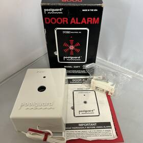 Poolguard 769281417234 Model Dapt Solid State Electronic Pool Door Audio Alarm Usa Made White