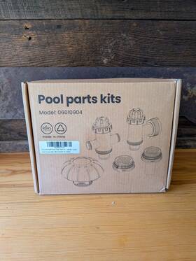 06010904 Poolhacker Pool Filter Part Kit For Above Ground Pools - Plunger Valve Nozzle Strainer