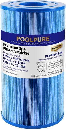 Plfprb35-in-m Poolpure Antimicrobial Spa Filter Replaces Pleatco Prb35-in-m Unicel