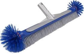 Poolvio 653437051468 Professional 17.5 Inch Floor And Wall Pool Cleaning Brush With Tough Blue