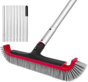 Pvt215-008 Poolvio Swimming Pool Brush With Pole - 17.5 Inch Wall
