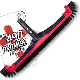 Protuff Products 601577457602 22 Inch Pool Brush Head Comes Sturdy Bristles Tough On Algae Dirt Red