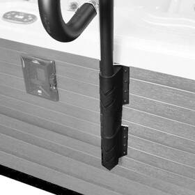 Phr-101-skirt Puri Tech Spaccessories Hot Tub Spa Handrail With Skirt Mount System - Black