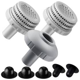 Muy-pushglossy-0646 Pushglossy Set Swimming Pool Water Jet Connectors Replacement 1 Black Grey